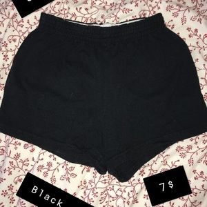 Black soffe shorts